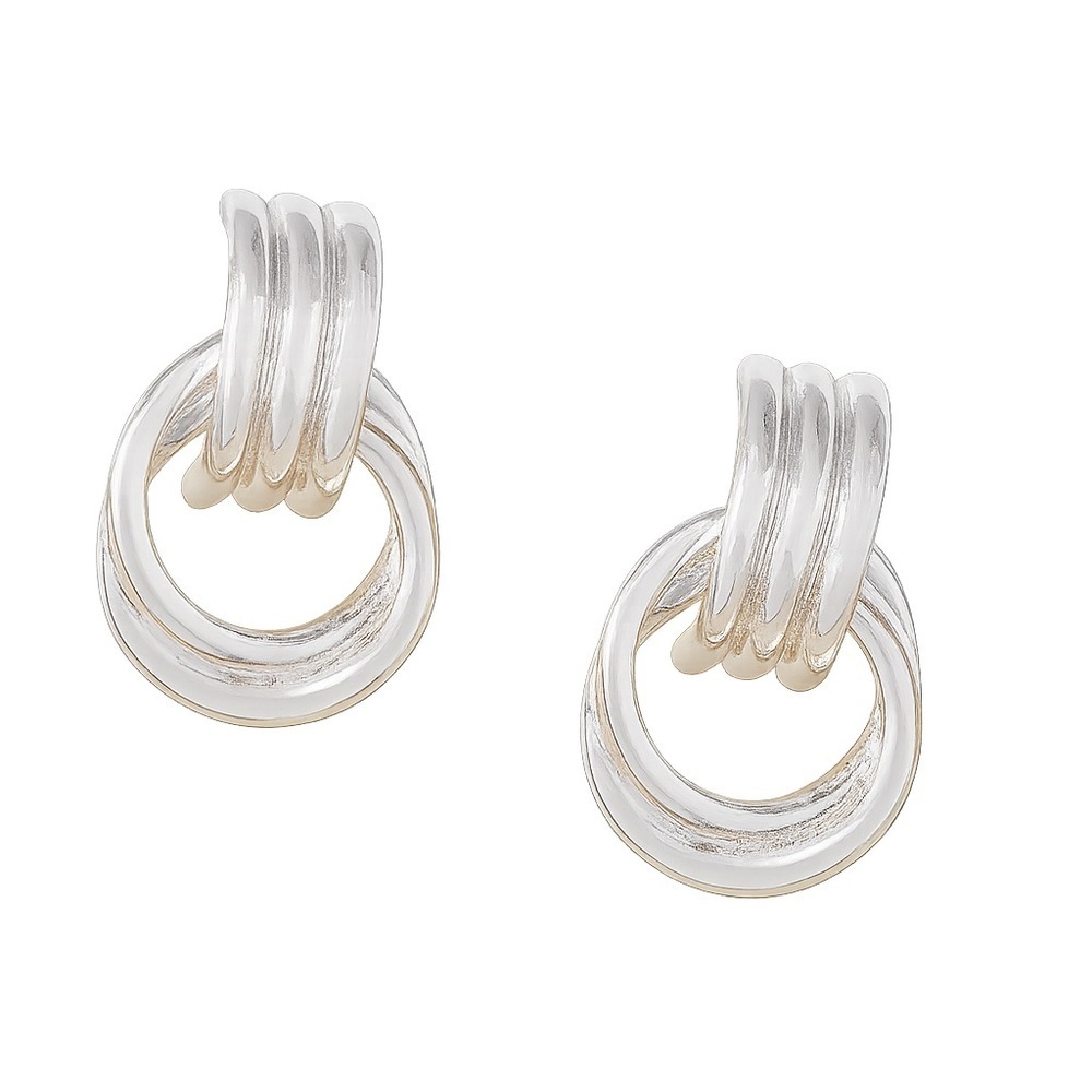 Silver Knot Earrings (4001)